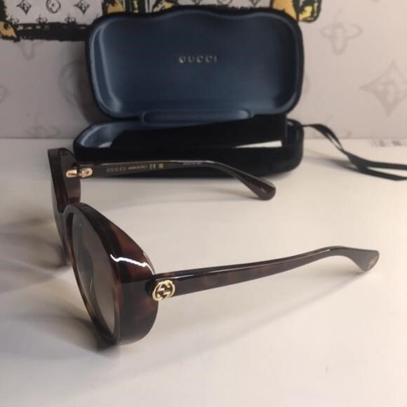 New Authentic Gucci Brown Sunglasses GG0368s 002 - Picture 6 of 10
